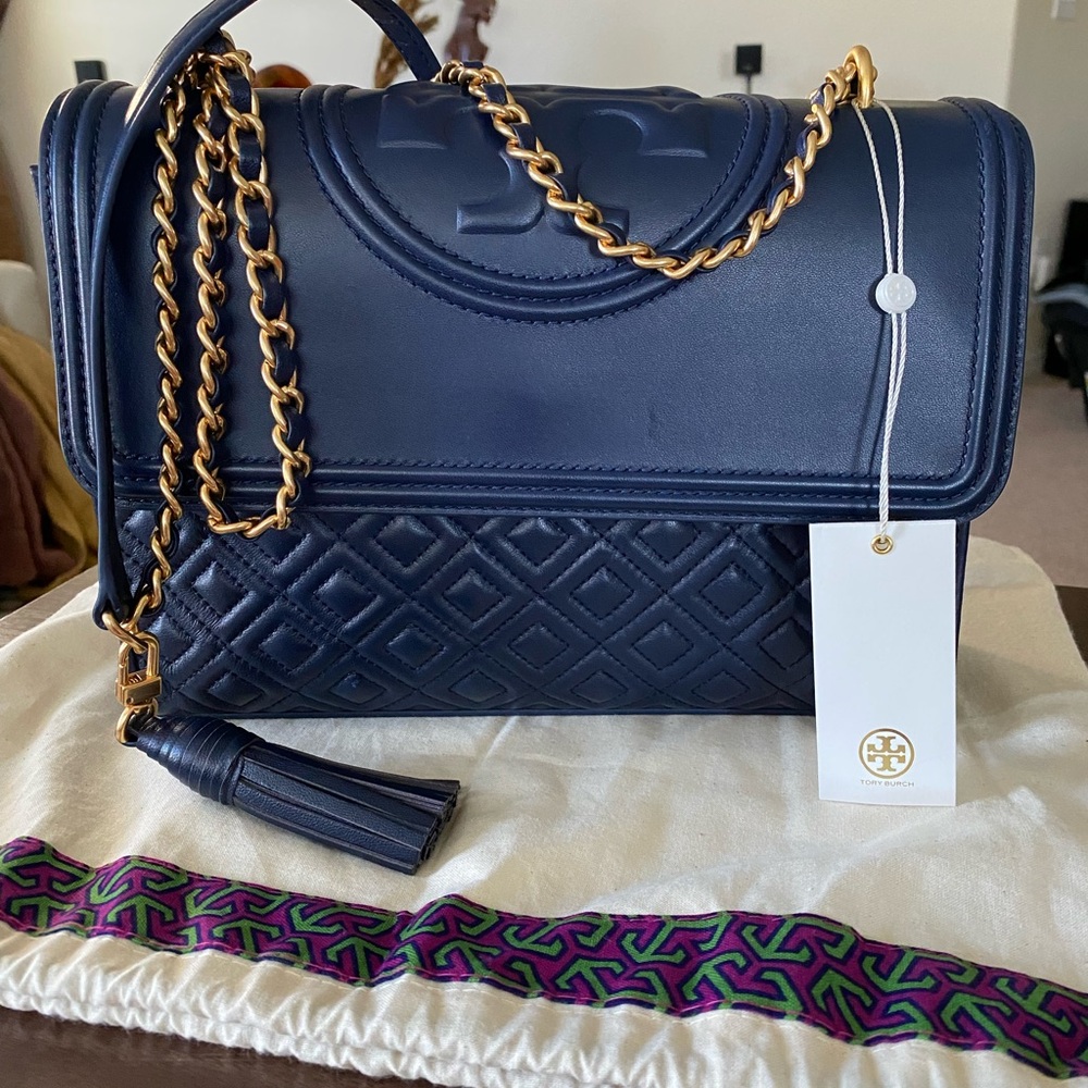 Tory Burch Royal Navy FLEMING bag